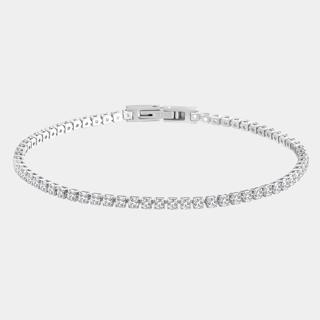Tennis Bracelet Silver With Diamonds